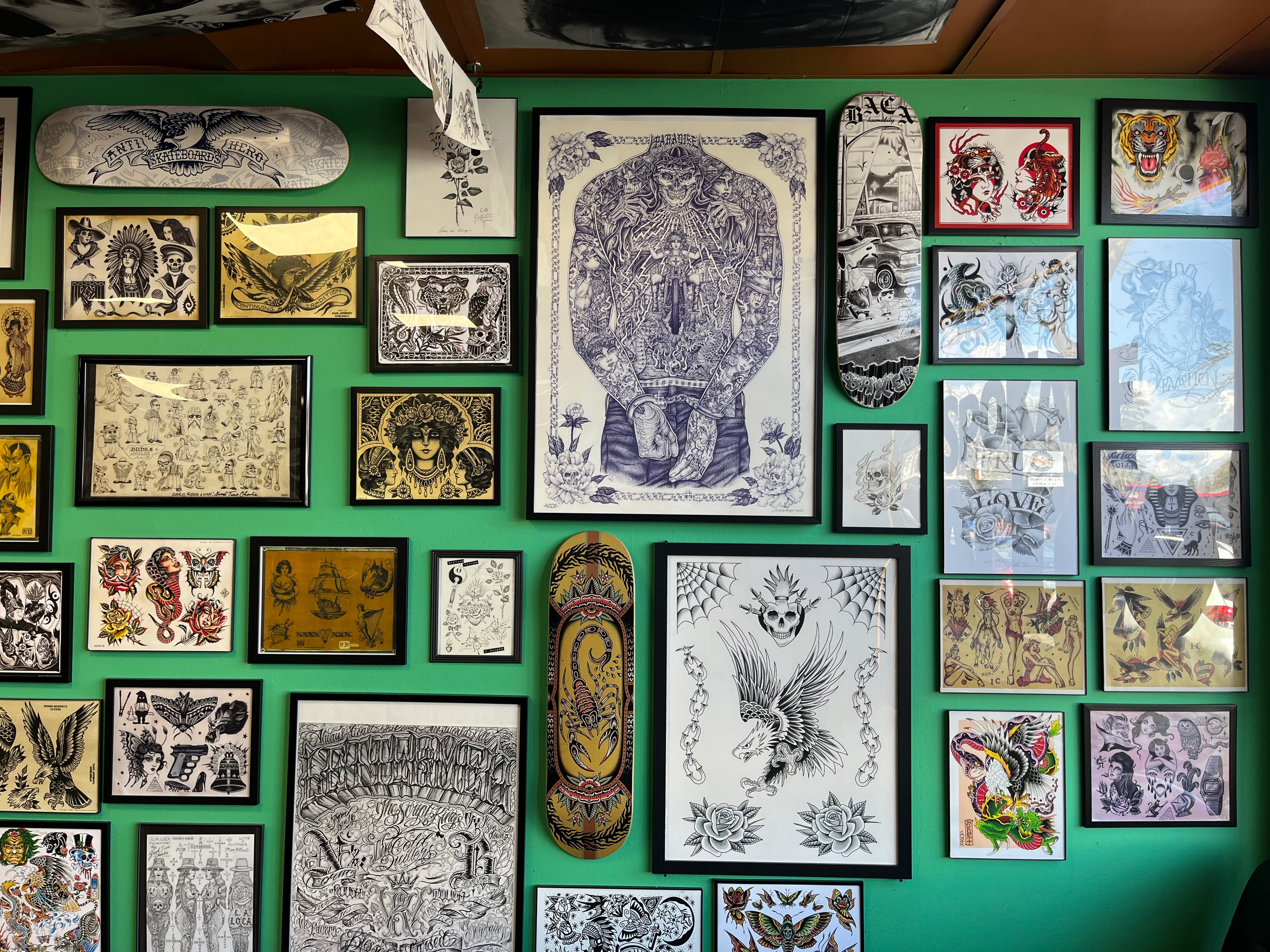 Tattoo artist working in the Spokane studio