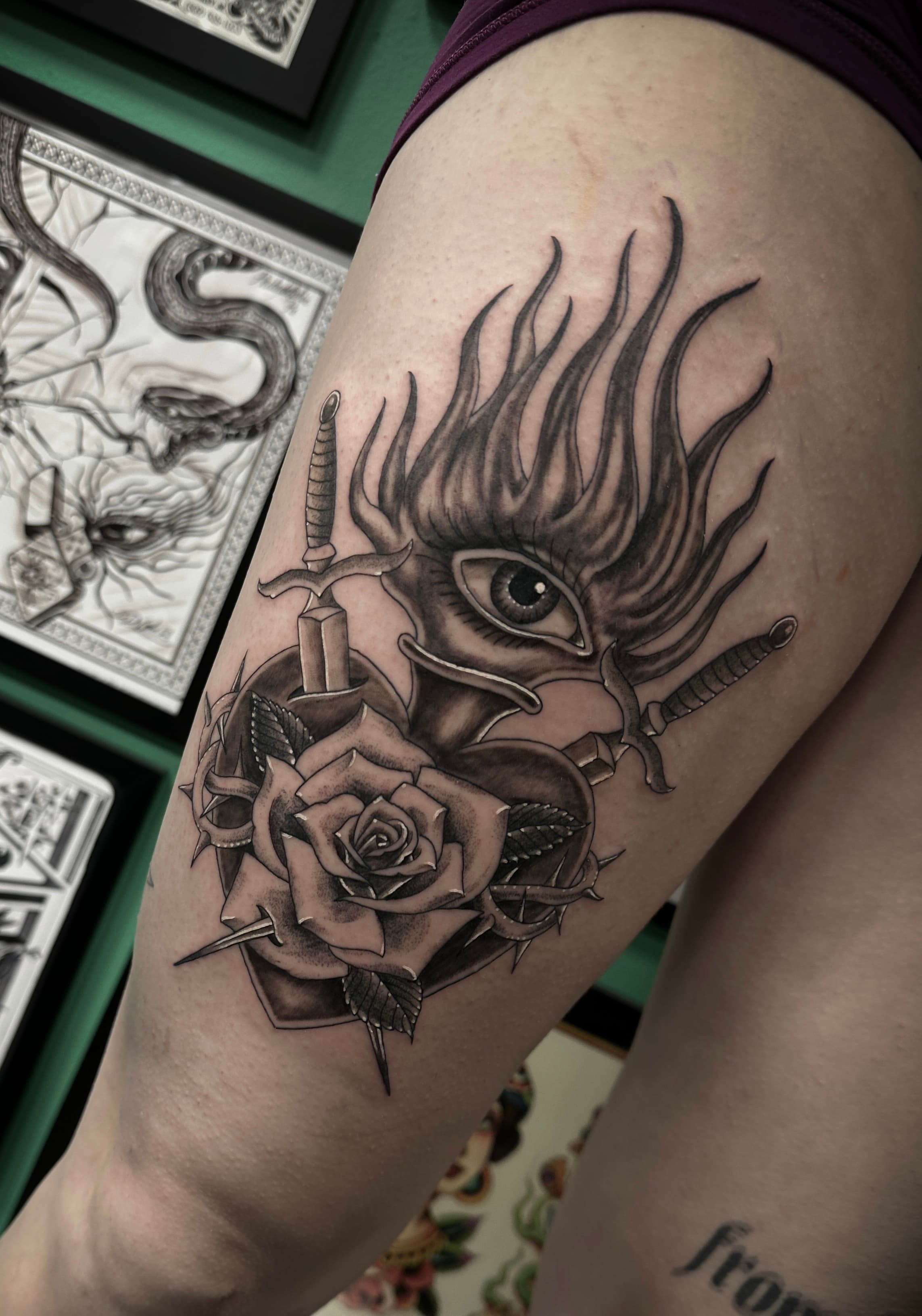 Crisbe tattoo work